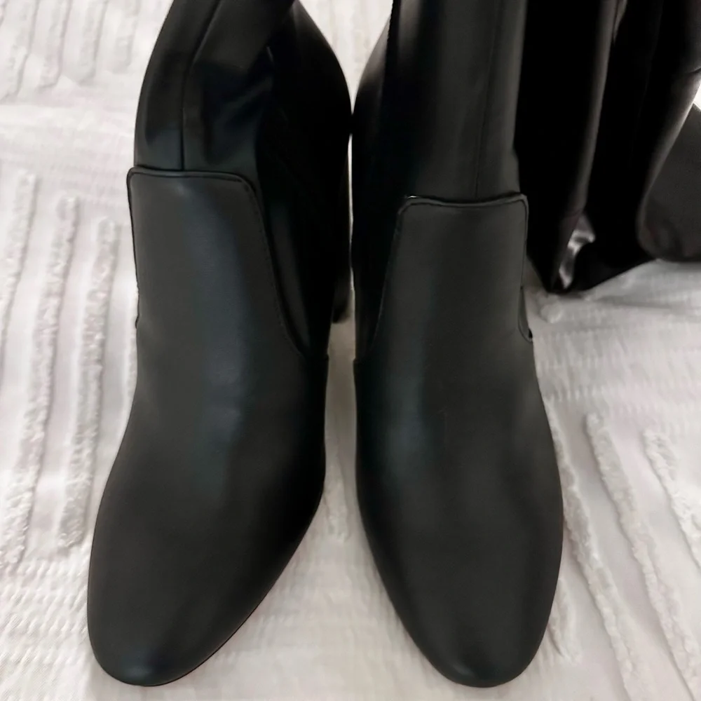 Aldo Sleek Black Over the Knee Boots Size 7.5 NWOT - Picture 4 of 7